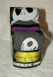 3 Pair Jack Disney 25 Years Nightmare Before Christmas New Socks sz 8-12 shoe - Picture 1 of 4