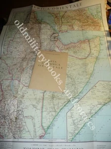 CARTA DELL'AFRICA ORIENTALE TCI C.T.I. 1:3.500.000 Suppl. a LE VIE D'ITALIA 1935 - Foto 1 di 3