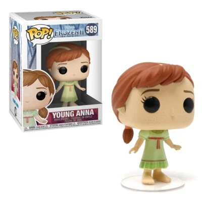 Young Anna Frozen II Funko POP! 589 Figurina 10cm da Collezione Disney - Immagine 1 di 4