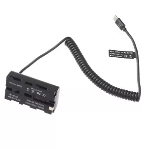 USB-C to NP-F550 Dummy Battery Power Adapter Accessories For Sony Monitor - Picture 1 of 7