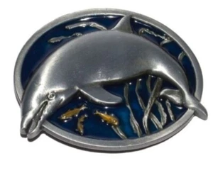 Dolphin Belt Buckle Metal BU204 - Picture 1 of 1