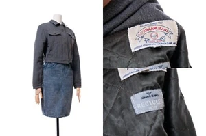 Women's Armani Jeans Gray Recycled Wool Blend Blazer Jacket Size USA 14 - Picture 1 of 12