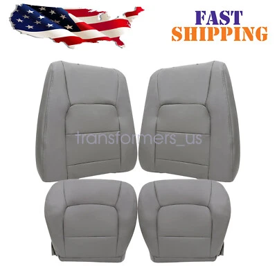 Se adapta a Lexus LX470 1998-2007 conductor y pasajero parte inferior cubierta de asiento de cuero gris Foto 1 de 4