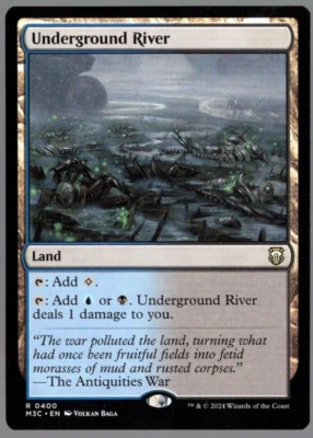 Underground River 0400 Non Foil Rare Modern Horizons 3 MTG Near Mint - Image 1 of 2