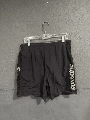 Ss20 Supreme Mesh Water  Logo  Swim Shorts - Black Size L - Image 1 of 4