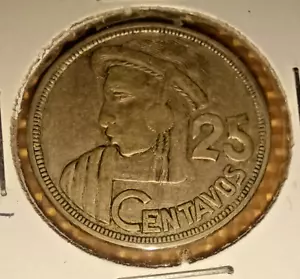 1955 Guatemala 25 Centavos - Silber - vz - Bild 1 von 2