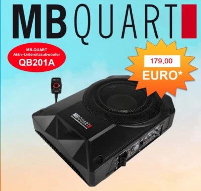 MB Quart QB201A Aktiv Subwoofer System Untersitzsubwoofer 20 cm (8"), 250 Watt - Bild 1 von 4