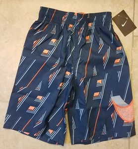 Nike Boys Swim Shorts Water Trunks Ness7653 Multicolor Sz Small NEW - Picture 1 of 4