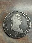 1819 Mexico Spanish Colonial 8 Reales Silver Coin Ferdinand VII