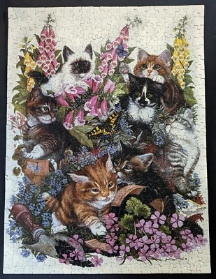 Rompecabezas Sunsout THE HAPPY GARDENERS 500 piezas GATOS gatitos FLORES Completo Foto 1 de 4