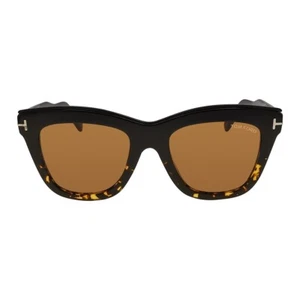 Tom Ford Julie TF685 05E Tortoise & Black Square Sunglasses Frames 52-20-140 SD* - Picture 1 of 2