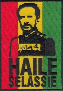 50 Pcs Haile Selassie Embroidered Patches 3.25"x2.25" iron-on - Picture 1 of 1