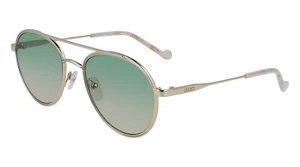 Liu Jo LJ119S 717 Gold Round Aviator Metal Sunglasses Frame 54-19-135 LJ 119S - Picture 1 of 1