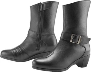 ICON Women's Tuscadero Boots Black Size 6.5 3403-1188 - Picture 1 of 5
