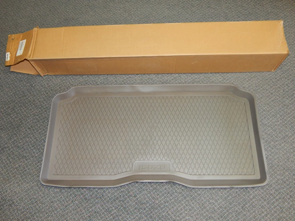 New OEM 2002-2009 Isuzu Ascender Rear Cargo Tray Floor Mat Gray Chevy GMC 3 Row - Image 1 of 4
