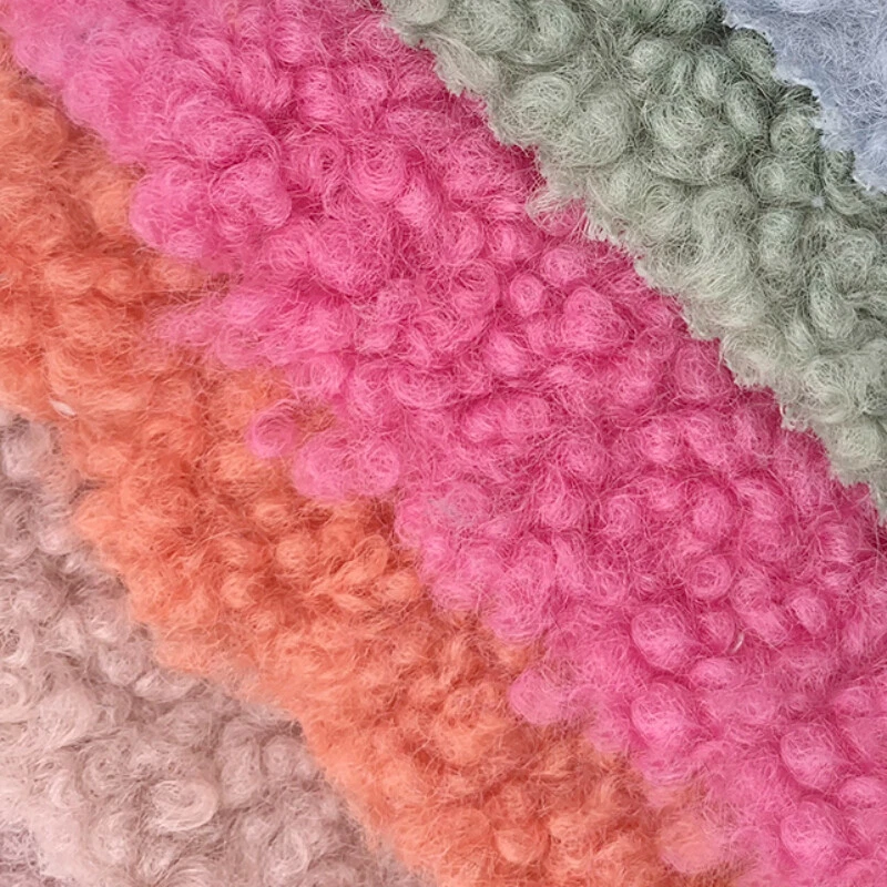 Faux Sheepskin Sherpa Fleece Fabric DIY Material Sewing Toy Doll 45 50CM - Image 1 of 4