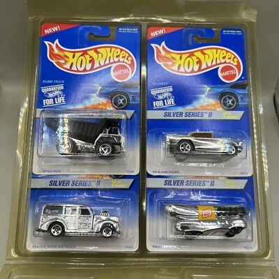 Hot Wheels Silver Serie II Serie 2 1996 juego completo de 4 autos coleccionista #420-423 Foto 1 de 4