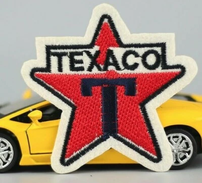 TEXACO GAS LOGO Embroidered Iron On 2 75" Patch - Image 1 of 2