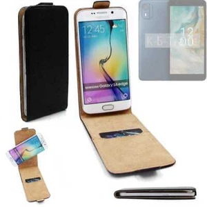 For Nokia CO2 protective case cover bag Flip Case Universal black leatherette ba - Picture 1 of 7
