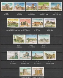 [Portugal 1986/1988 - Portuguese Medieval Castles] complete MNH set - Picture 1 of 2