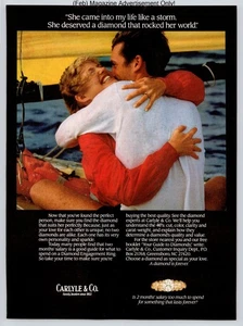 Carlyle Co Diamond Engagement Sailing Romance Vintage 1989 Werbung - Bild 1 von 5