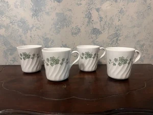 Corelle Coordinates Callaway Green Ivy Swirl 12 Unzen Kaffeetassen 4er Set - Bild 1 von 7