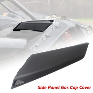 Black Right Side Panel Gas Cap Cover For Can-Am Maverick X3 Turbo RR 2020-2022 - Picture 1 of 20