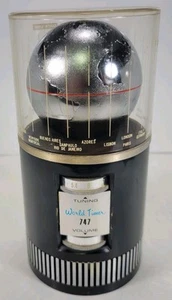 RARE VINTAGE WORLD TIMER TRANSISTOR RADIO - WORKS - WITH RARE BLACK BASE! - Picture 1 of 10