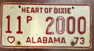 Vintage 1973 Calhoun County Alabama Nummernschild - Bild 1 von 4