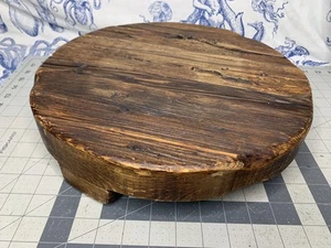 Europe2You Rustic Reclaimed Wood Square Trivet Charcuterie Board Footed Hungary - Picture 1 of 10