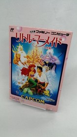 CAPCOM The Little Mermaid Nintendo Famicom Japanese Ver. Box Manual