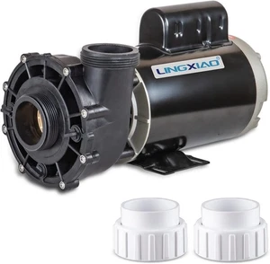 Bomba SPA para bañera de hidromasaje de 2 velocidades LINGXIAO 1,5 HP LX 115 V, puerto de 2", 48 cuadros 48WUA1001C-II - Imagen 1 de 8