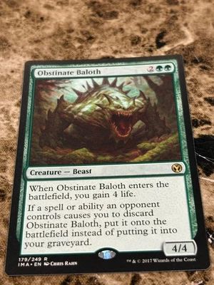 OBSTINATE BALOTH Magic MTG Iconic Masters - Image 1 of 2