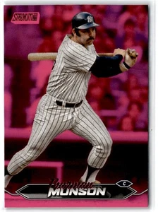 2024 Stadium Club Pink Foil Thurman Munson #157 New York Yankees - Picture 1 of 2