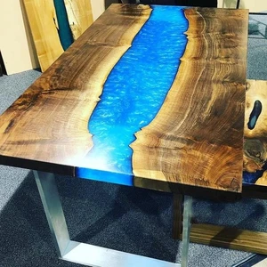 Blue Ocean Epoxy Resin Coffee Dining Table Home & Kitchen Decor Home Decor Gift - Picture 1 of 7