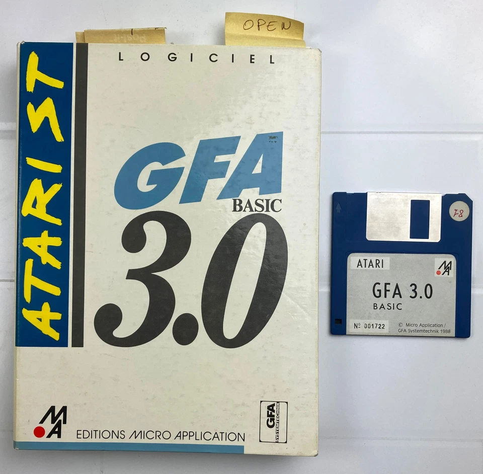 Logiciel Basic GFA 3.0 pour Atari ST manuel et disquette d'origine 1988 - Photo 1/4