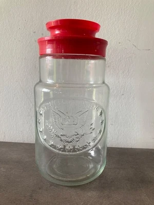 Tarro de colección Anchor Hocking 1776 ELECCIÓN 1976 Águila Bicentenaria, con tapa roja 8" Foto 1 de 3