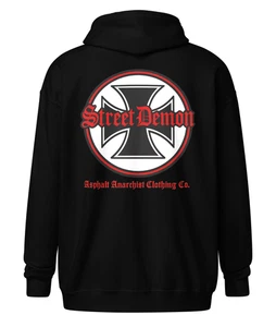 Street Demon | Heavy Zipper Hoodie | Vintage Greaser Garage Culture - Picture 1 of 6