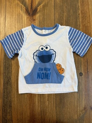 Camisa Calle Sésamo Monstruo Galletas 6/9 Meses  Foto 1 de 4