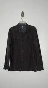 KUHL Men's Dillingr Flannel Long Sleeve Shirt 7186 Dark Brown Size Medium - Picture 1 of 8