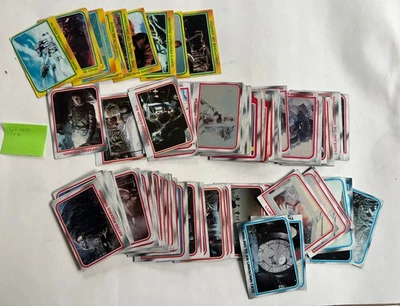 Lote de tarjetas coleccionables vintage originales STAR WARS ESB Topps 1980 est 160 Foto 1 de 4