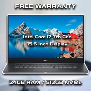 Dell Precision 5520 15.6" (Intel Core i7-7820HQ / 24GB RAM / 512GB NVMe SSD) - Picture 1 of 5