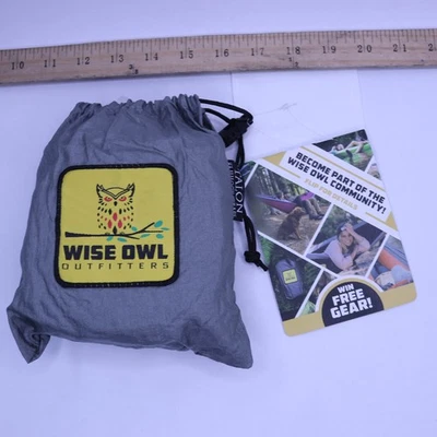 Wise Owl Outfitters Heavy Duty Hammock Straps Kit For Trees Polyester Gray 400lb - Image 1 of 4