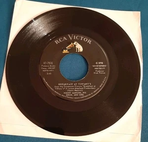Henry Mancini 45 Breakfast At Tiffany's / Moon River RCA Victor 47-7916 vg+ - Picture 1 of 2