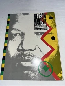 Nelson Mandela 70th Birthday Tribute Concert 1988 Wembley Tour Programme Program - Foto 1 di 5