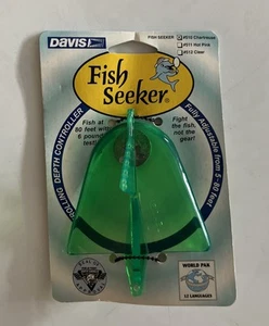 Davis 510 Fish Seeker Trolling Planes - Chartreuse nuovo spedizione gratuita - Foto 1 di 2