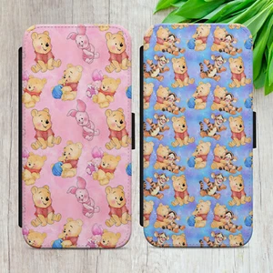 BABY WINNIE THE POOH CASE FOR IPHONE SAMSUNG GOOGLE FLIP WALLET PHONE COVER GIFT - Picture 1 of 15