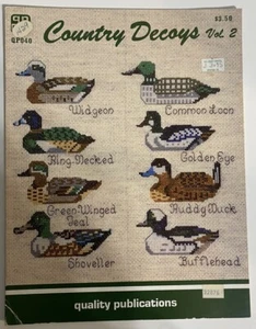 Quality Publications COUNTRY DECOYS VOL. 2 gráficos/folleto de punto de cruz QP040 - Imagen 1 de 2