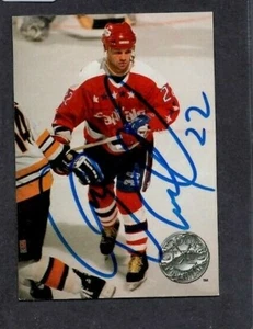 1991 Pro Set #131 Dino Ciccarelli Washington Capitals Hockey Signed Autograph - Picture 1 of 2