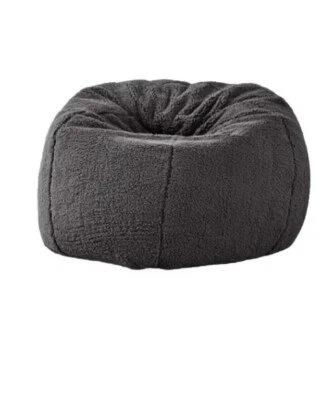 Pottery Barn Adolescente Gris Sherpa Beanbag Cubierta Deslizante Con Llave Mediana 36” NUEVO CON ETIQUETAS $200 Foto 1 de 4